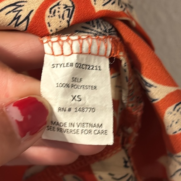 Sienna Sky deep vneck side tie top size XS - Picture 6 of 7